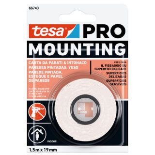 TESA 66743 MOUNTING PRO PARED PINTADA TESA PRO MOUNTING PARED PINTADA 1,5X19MM