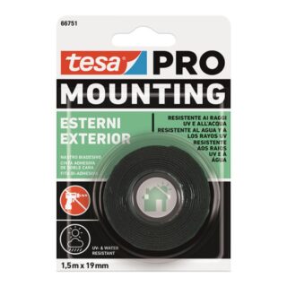 TESA 66751 MOUNTING PRO EXTERIOR TESA PRO MOUNTING EXTERIOR 1,5MX19MM