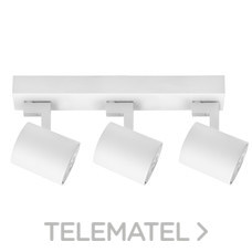 PROYECTOR KAPLAN 3 FOCOS GU10 BLANCO