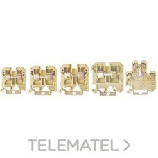 MAXGE BORNA DE CONEXION CARRIL DIN 1.5 - 4mm² 24A GRIS