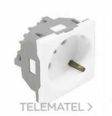 EFAPEL BASE SCHUKO CON PROTECCION CON 2 MODULOS QUADRO 45 BLANCO