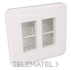 EFAPEL PUESTO DE TRABAJO DE EMPOTRAR 2x4 MODULOS BLANCO
