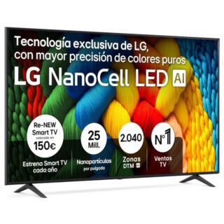 65" TV LG 65NANO80A6B NANO CELL 4K UHD SMART TV