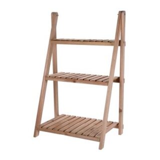 QF ESTANTERIA MADERA JARDIN 3 ESTANTES 68 X 38 X H96 CM