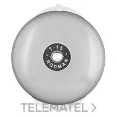 RODMAN TIMBRE CAMPANA T-15 GRIS 230VCA - Imagen 2