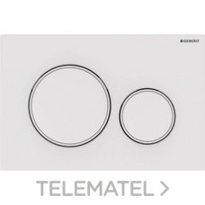 GEBERIT PULSADOR SIGMA20 DOBLE DESCARGA BLANCO MATE