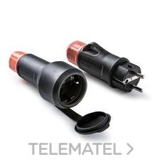 KIT BASE MOVIL + CLAVIJA 2P+TTL 16A 250V IP54 DESMONTABLE SCHUKO - Imagen 3