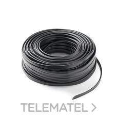 CABLE PLANO 2x1,5mm NEGRO 50M