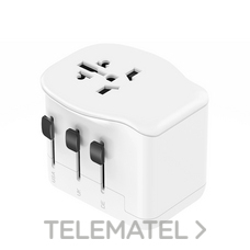 ADAPTADOR VIAJE UNIVERSAL 3USB (A+C) 20W