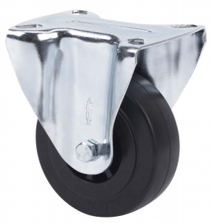 2-0007 RUEDA GOMA NEGRA FIJA TPG 80