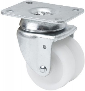 2-0039 RUEDA POLIAMIX BLANCO GIRATORIA 50