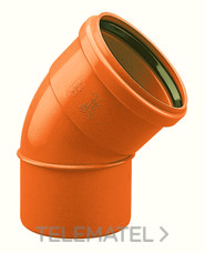 CODO 45º PVC 125mm TEJA - Imagen 3