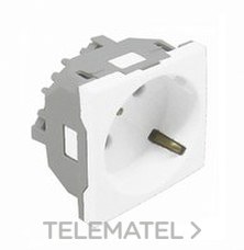 EFAPEL BASE SCHUKO 2 MODULOS QUADRO 45 NEGRO