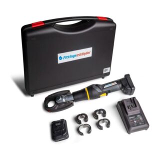 FS MAQUINA MULTICAPA DE BATERIA CON INSERCIONES DE 16, 20, 25 Y 32 EN U (2 BATERIAS + CARGADOR)